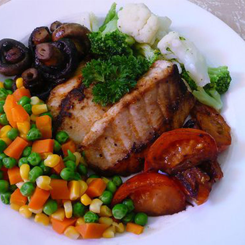طرز تهیه ماهی و سبزیجات